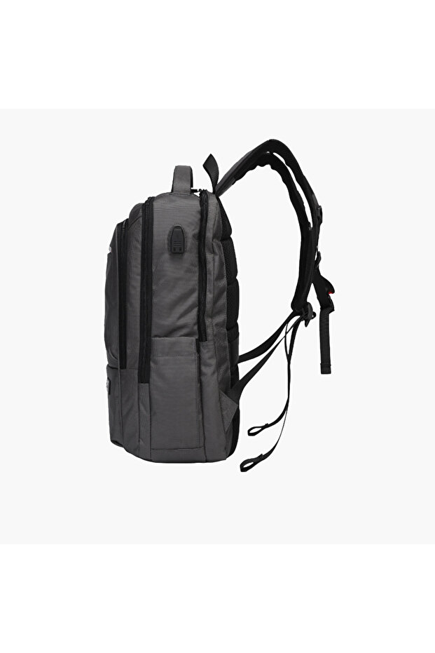 حقيبة ظهر صلبة مع أحزمة كتف قابلة للتعديل - 28x10x43 سم - 2