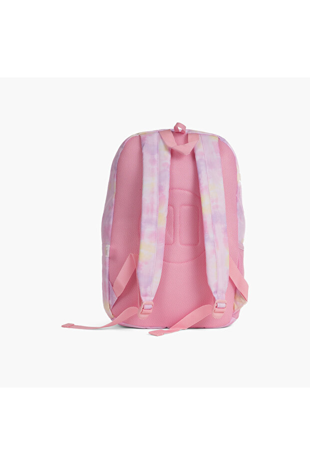 حقيبة ظهر مطبوعة مقاس 18 بوصة مع أحزمة كتف قابلة للتعديل - 27 × 13 × 44 سم - 3