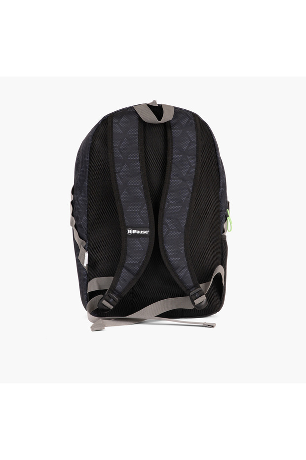 حقيبة ظهر مطبوعة مقاس 18 بوصة مع أحزمة كتف قابلة للتعديل - 27 × 13 × 44 سم - 3