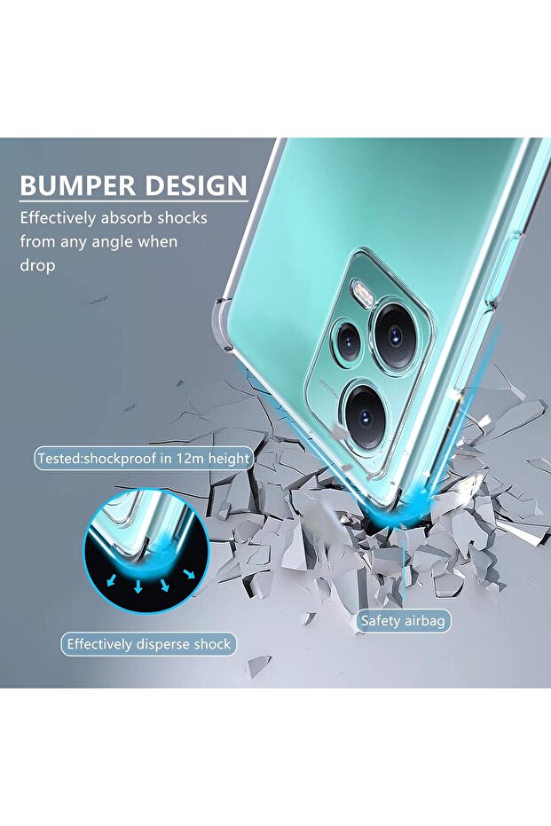 Xiaomi Redmi Note 12 Pro Plus Transparent Shockproof Case - 6