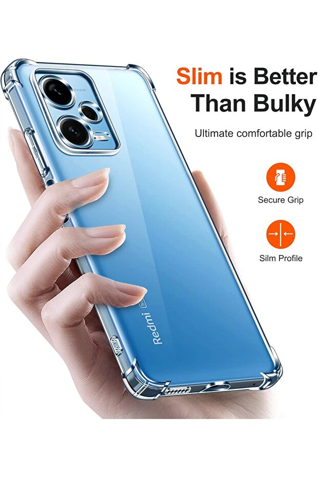 Xiaomi Redmi Note 12 Pro Plus Transparent Shockproof Case - 5
