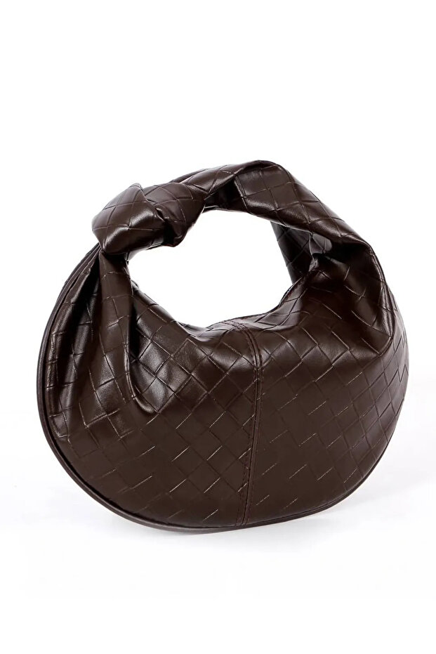 Women's Round Tie Arm Bag Modern Design Handbag