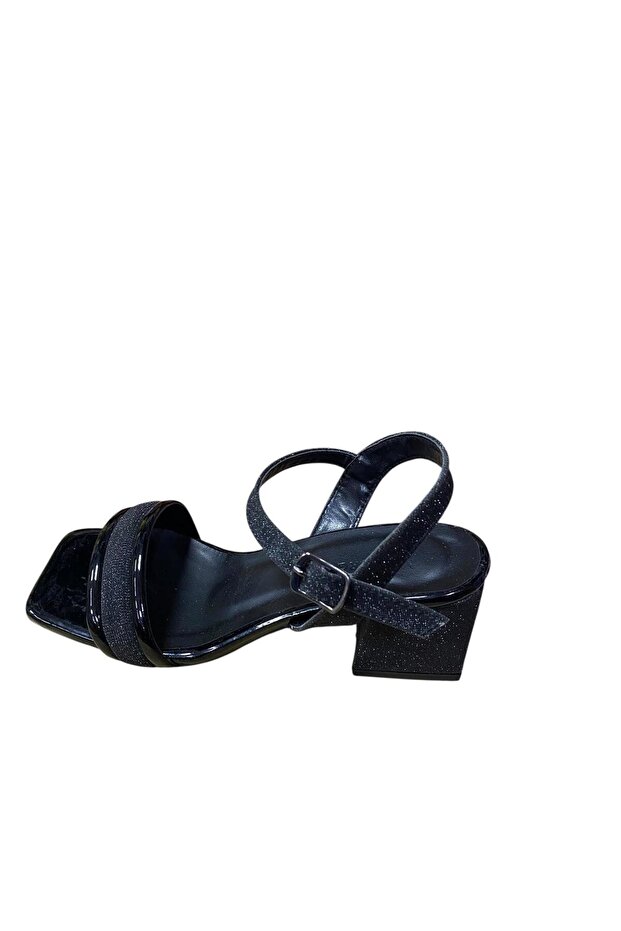 Women's Short Thick Heeled Evening Dress Summer Shoes