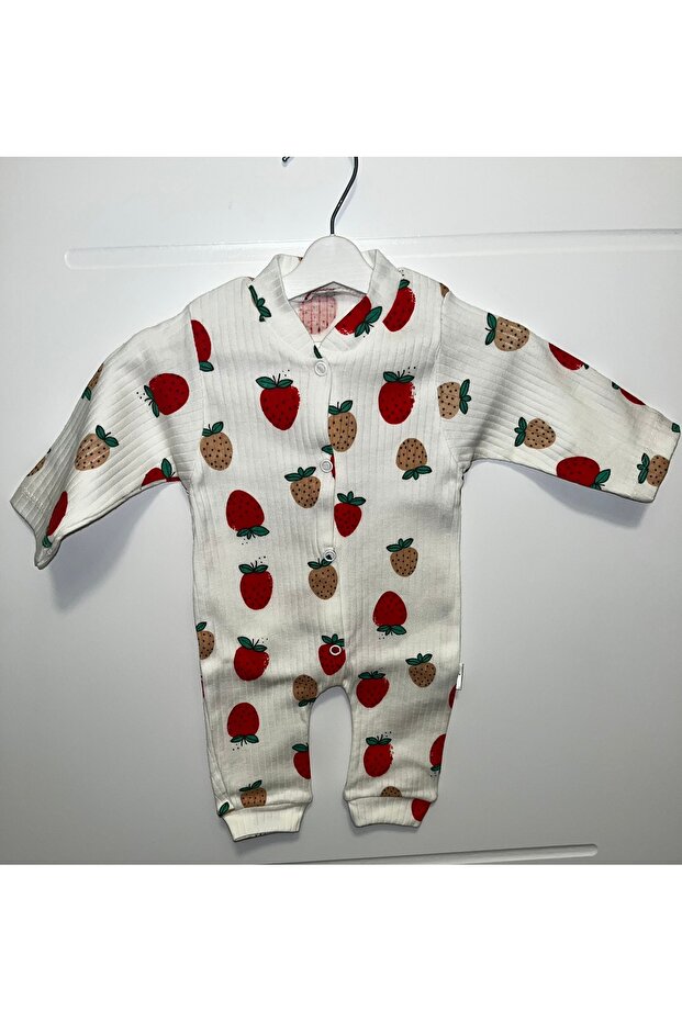 Çilek Desenli Tulum - 3