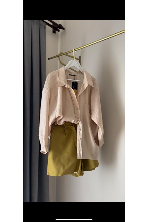 DÜŞÜK OMUZLU OVERSİZE GÖMLEK - 3