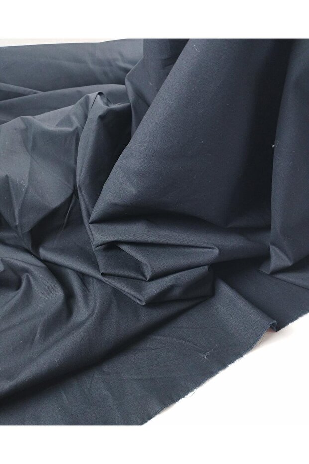 Poplin in Navy Blue Color Width: 150 cm