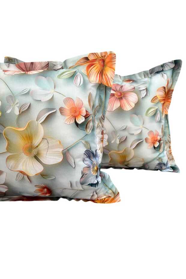 Digital Printing 3D 100% Cotton Pillow Case with 2 Hidden Zippers