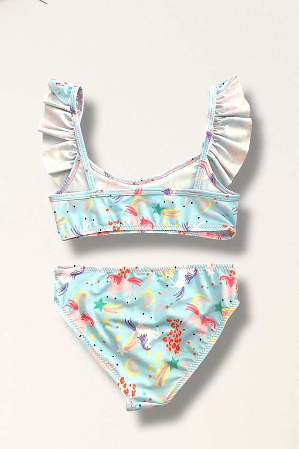 Kız Çocuk Fırfırlı Bikini Takımı - 2