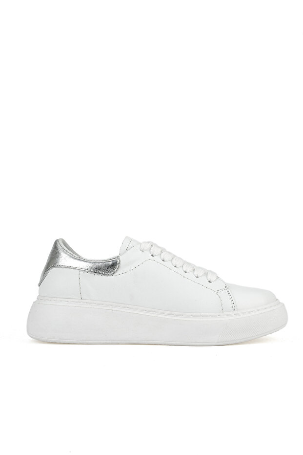 , Women's Genuine Leather Sneaker 1531050Z26802370K White