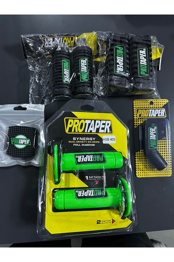 Protaper YEŞİL/SİYAH Elcik Ön Arka Basamak Fren Vites Lastiği Seti / Cg cub Modifiye Aksesuar - 3