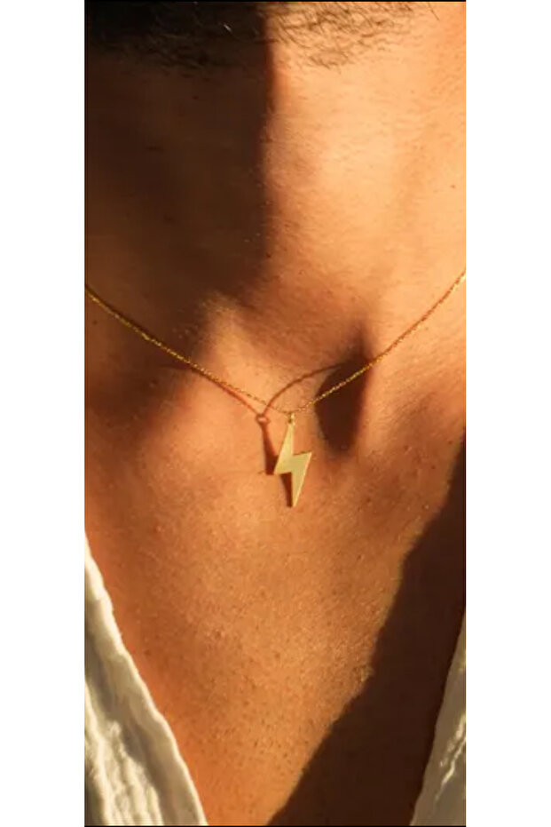 Şimşek kolye 925 Ayar - 2