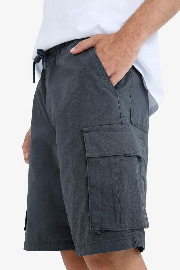 Kargo Fit Gabardin Bermuda Şort C5400AX25SM - 6