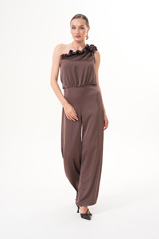 Kadın Tek Omuz Tulum - 1