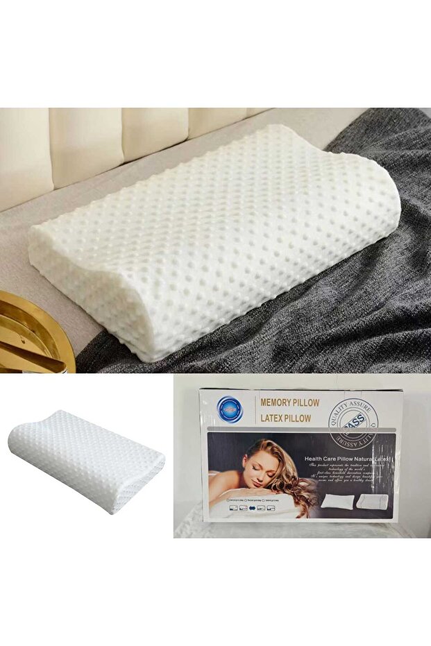 Orthopedic Memory Foam Latex Pillow – Neck & Cervical Support for Better Sleep