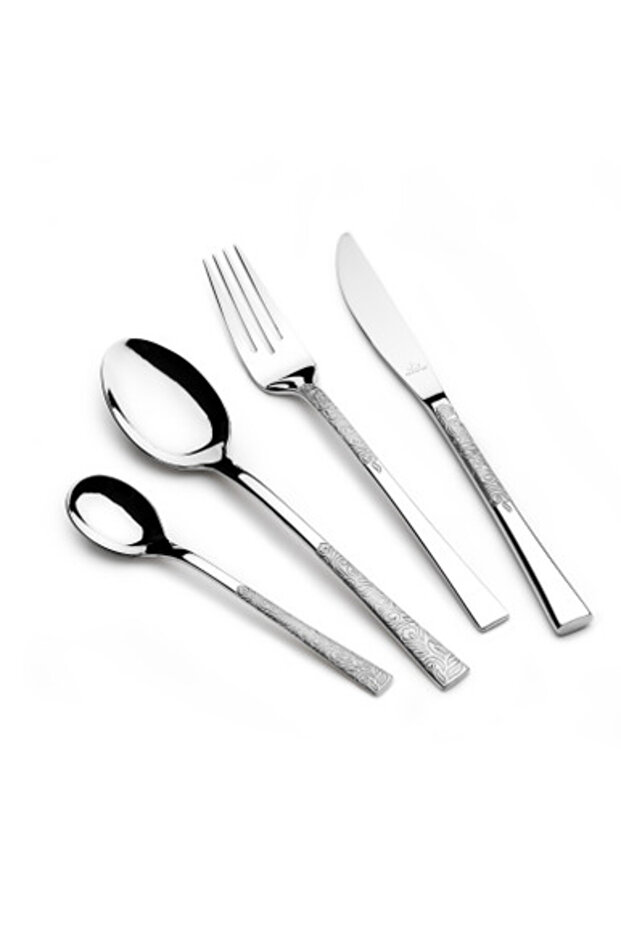 Stainless Steel Cutlery Sets 86 pcs Silver