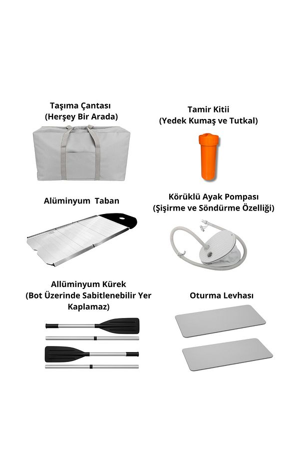 Şişme Bot 3.00m Zodyak Tip Alüminyum Taban Bot 1.2mm Ekstra Kalın - 3
