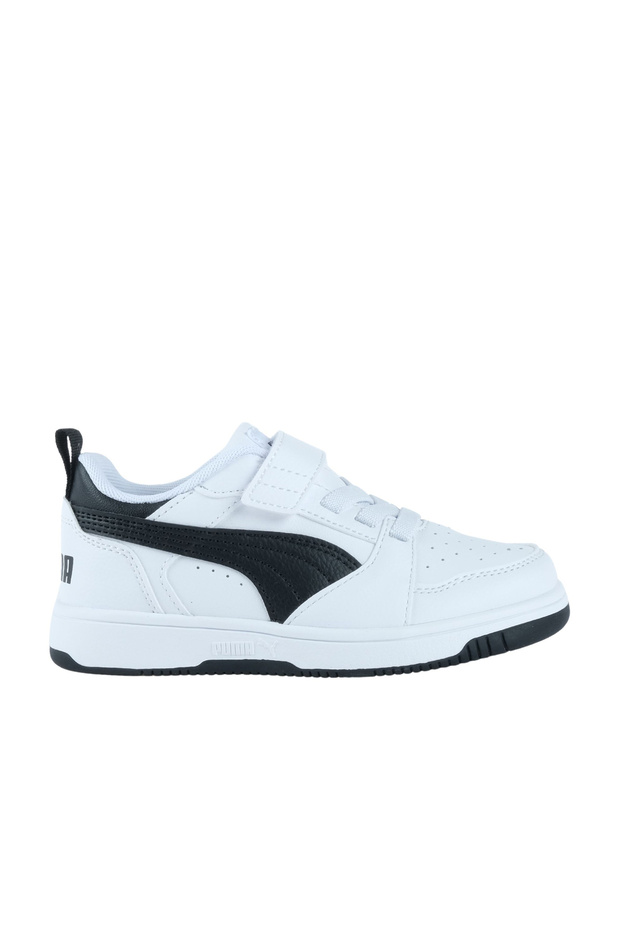 Rebound V6 Kids White Sports Shoes (397419-02)