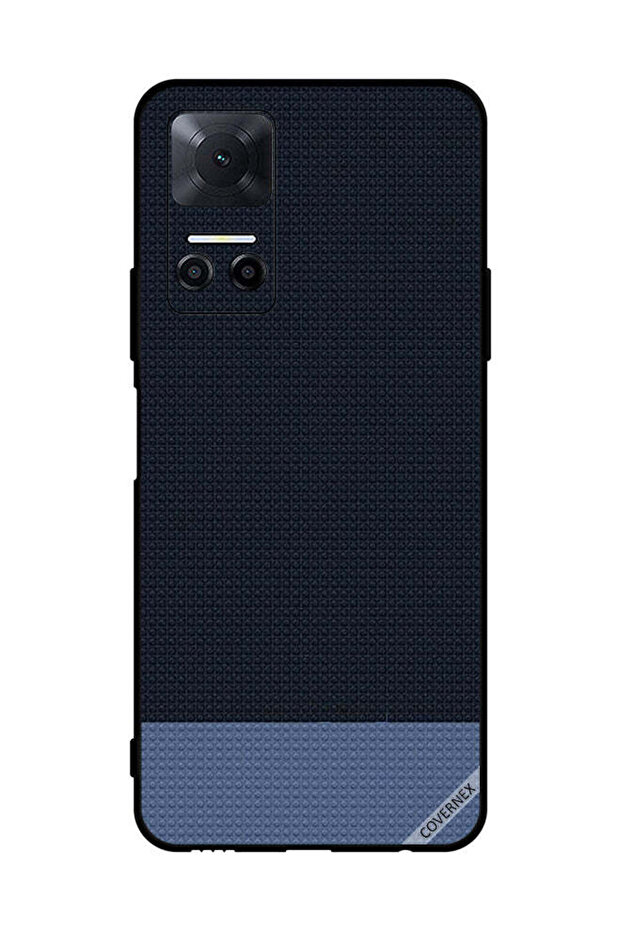 غطاء حماية لهاتف Honor Play6T بنقشة أشكال منقطة باللون الأزرق