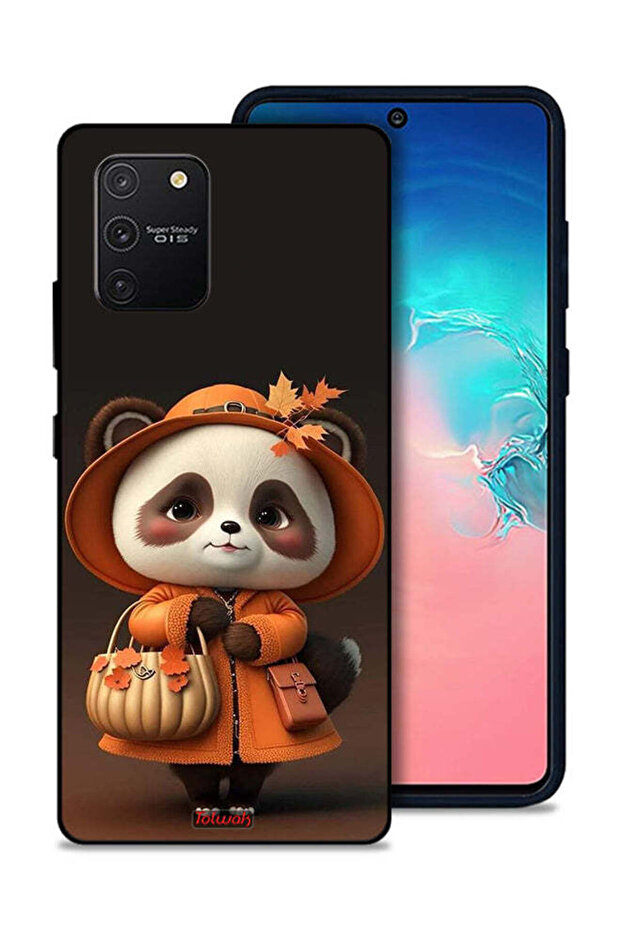غطاء حماية لهاتف Samsung Galaxy S10 Lite بتصميم سيدة الباندا اللطيفة