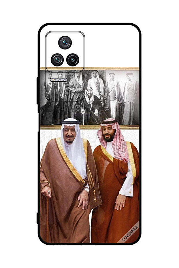 غطاء حماية لهاتف شاومي ريدمي كي 50 الملك سلمان ومحمد بن سلمان يتحدثان أثناء المشي