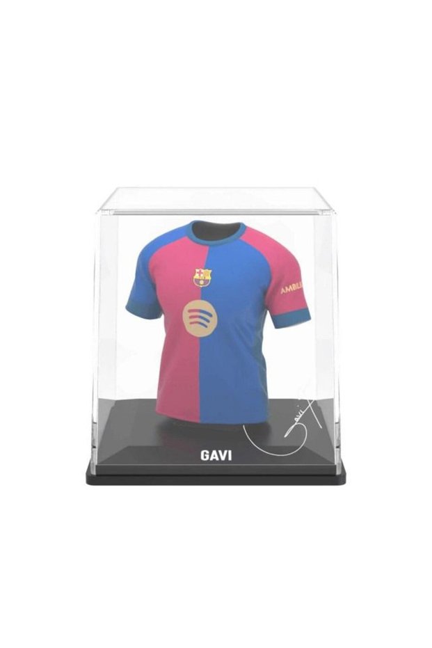Barcelona Gavi Home Jersey Display Case, Official Licensed Collectible, 2024/2025 Season