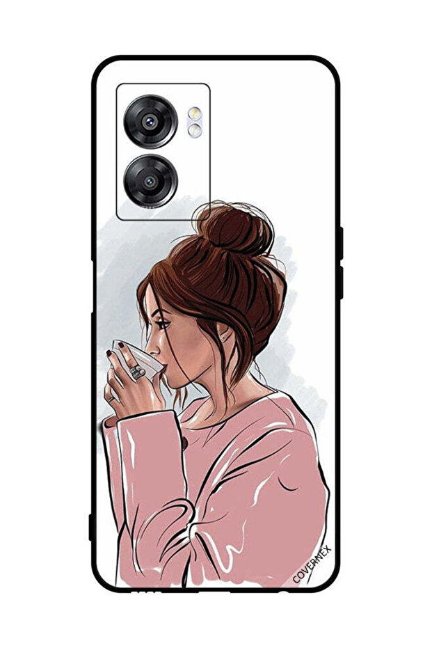 غطاء حماية لهاتف Oppo A57 مع شاي الشرب
