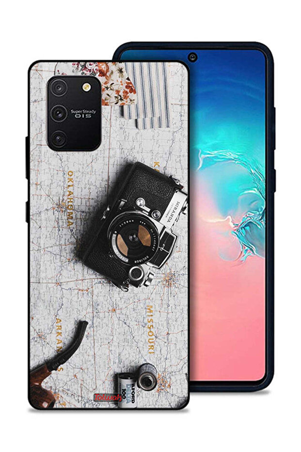 غطاء حماية لهاتف Samsung Galaxy S10 Lite بكاميرا كلاسيكية