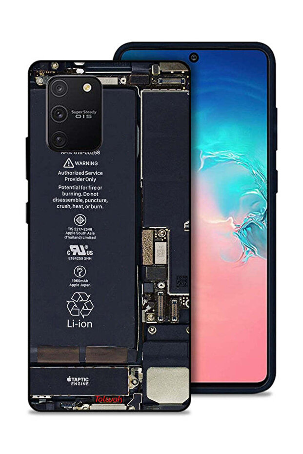 غطاء حماية لهاتف Samsung Galaxy S10 Lite بنمط دائرة الهاتف