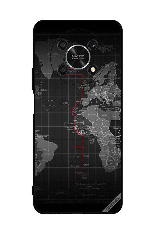 غطاء حماية لهاتف Honor X9 5G بطبعة حدود المحيط
