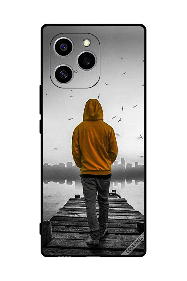 غطاء حماية لهاتف Honor 60 SE - فتى حزين يمشي