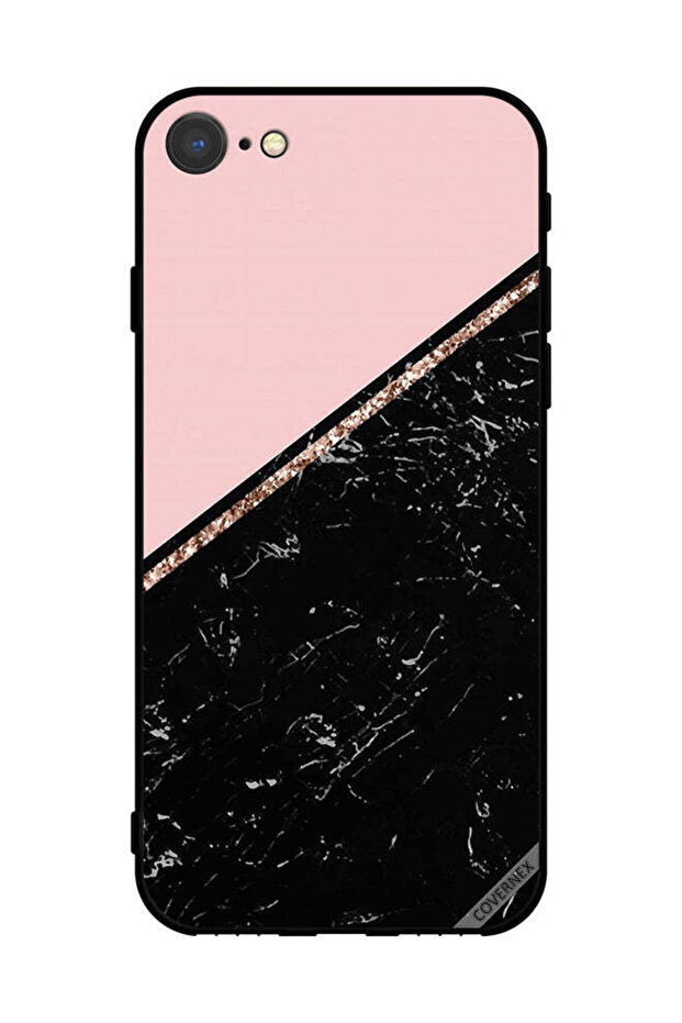 غطاء حماية لجهاز Apple iPhone SE (2022) شريط رخامي