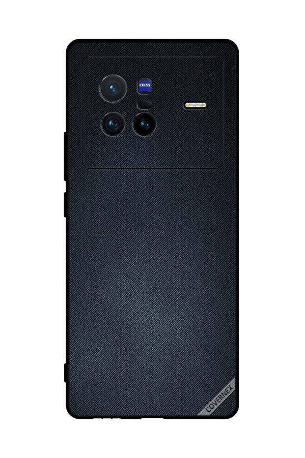 غطاء حماية لهاتف vivo X80 بنقشة جينز
