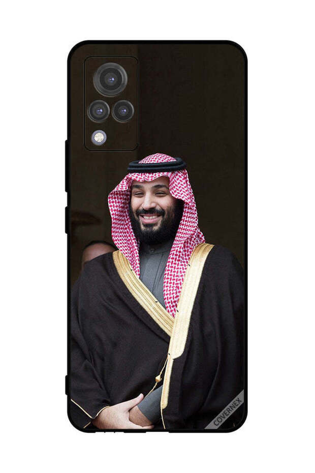 غطاء حماية لهاتف فيفو V21 محمد بن سلمان مبتسمًا