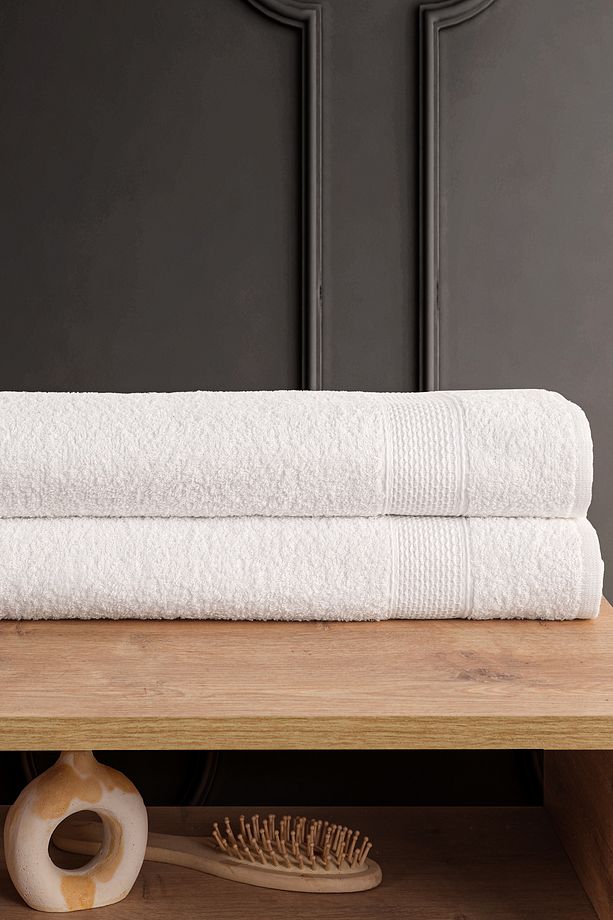 BLANC 2'li 70x140 Banyo Havlu Seti | Havlu | Banyo Havlusu I Hamam Seti I Çeyiz Havlusu - 2