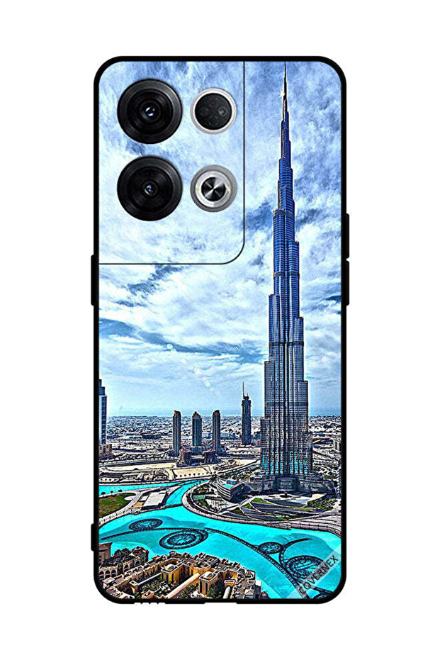 غطاء حماية لهاتف Oppo Reno8 Pro+ - سحابات برج خليفة