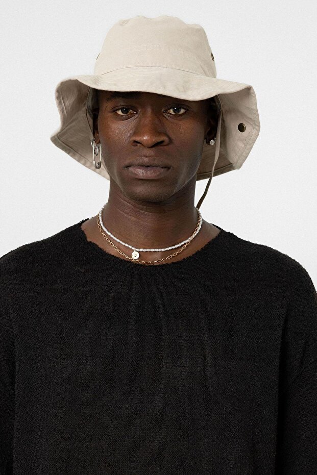 Basic Oversize Örme Triko Tişört Siyah - 3