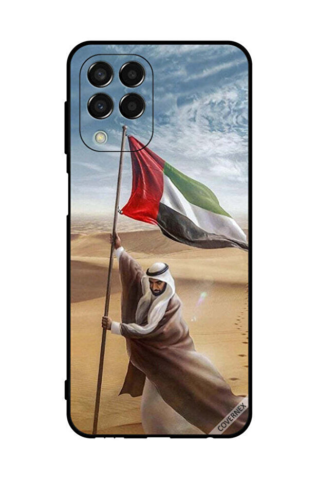غطاء حماية لهاتف سامسونج جالاكسي M33 - علم الإمارات العربية المتحدة - زايد