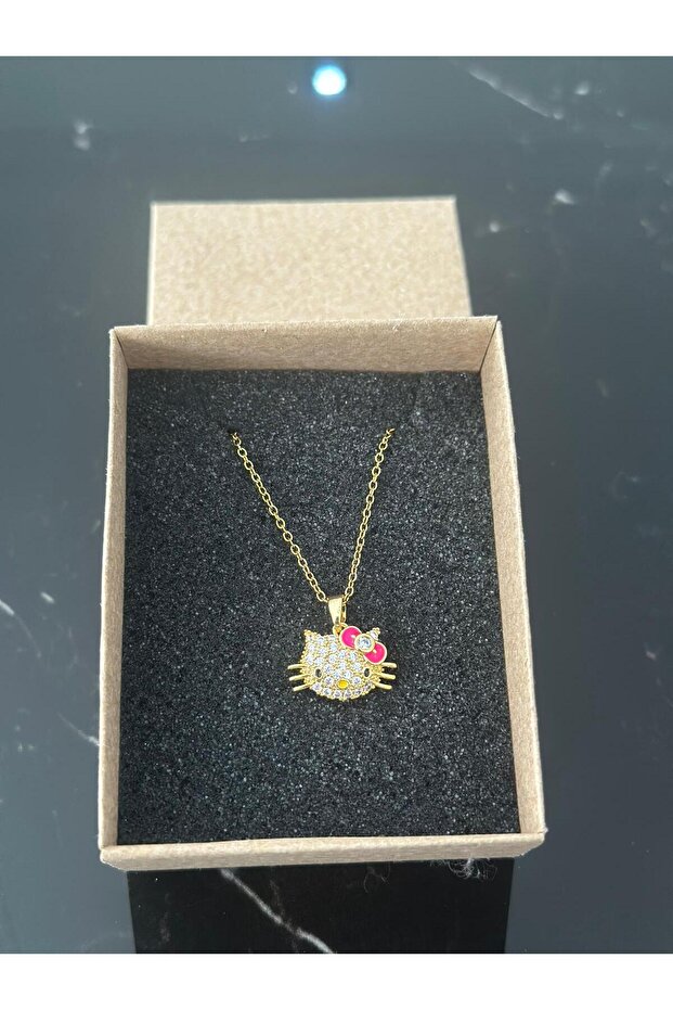 Hello Kitty Çelik Kolye - 1