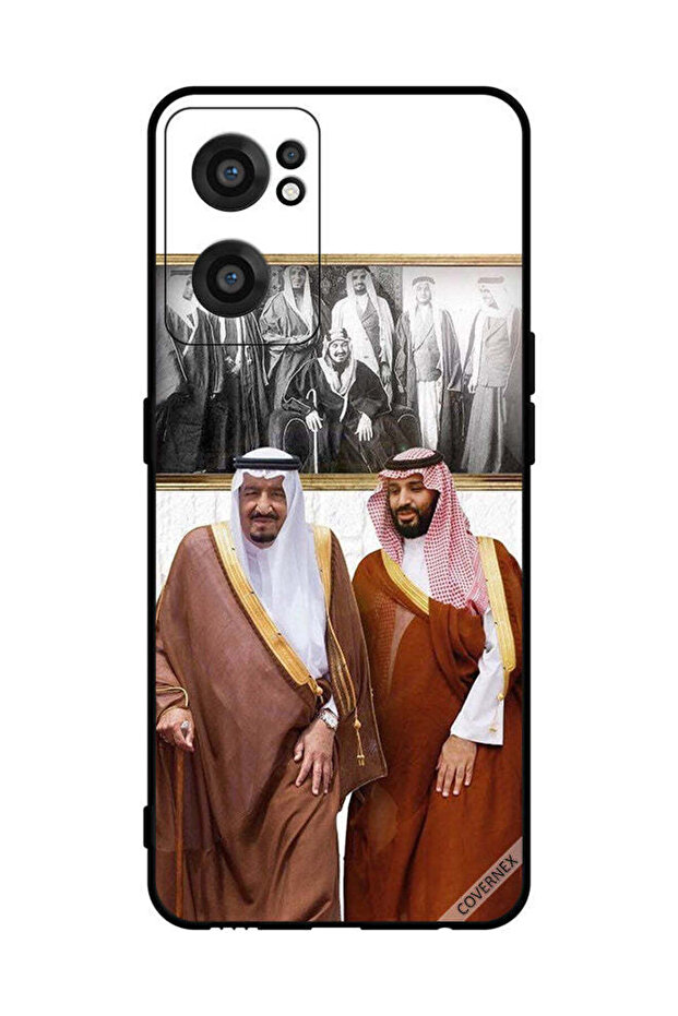 غطاء حماية لهاتف OnePlus Nord CE 2 5G الملك سلمان ومحمد بن سلمان يتحدثان أثناء المشي