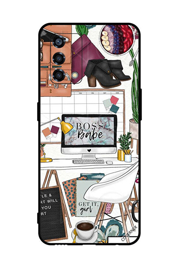 غطاء حماية لهاتف Oppo Reno6 Lite - Boss Babe