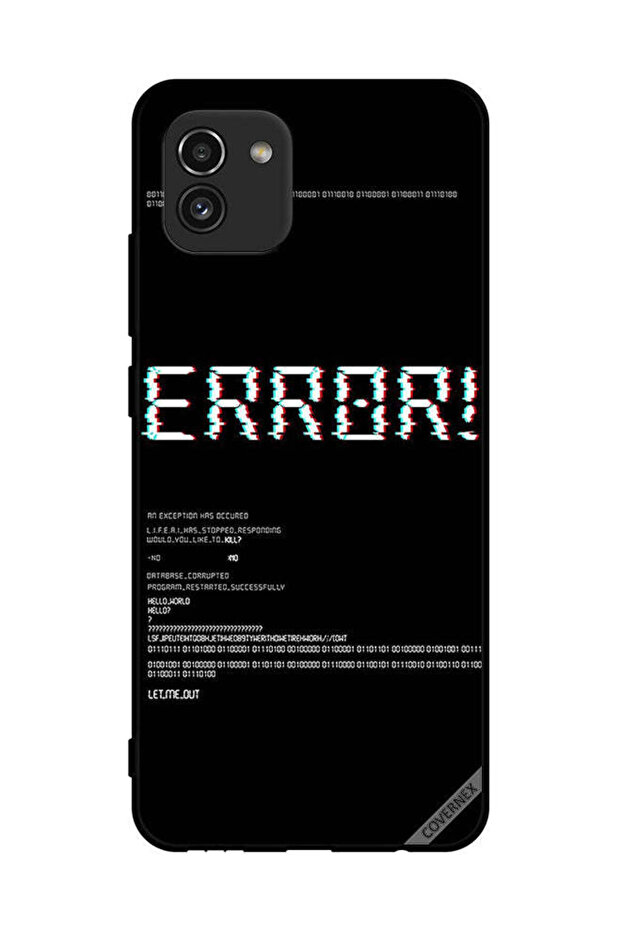 غطاء حماية لهاتف Samsung Galaxy A03 Error