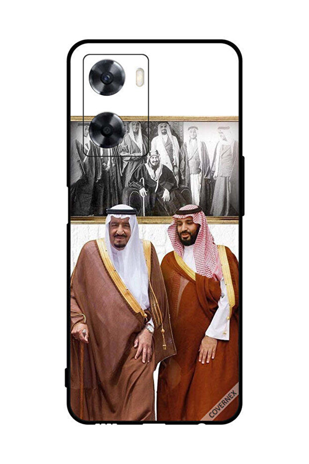 غطاء حماية لهاتف Oppo A57s الملك سلمان ومحمد بن سلمان يتحدثان أثناء المشي