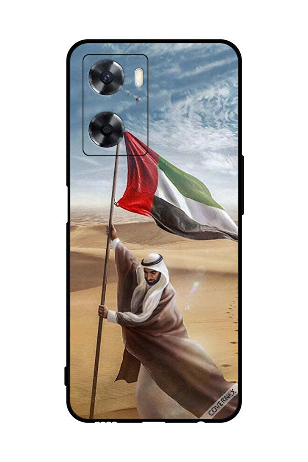 غطاء حماية لهاتف Oppo A77 4G، علم الإمارات العربية المتحدة، زايد