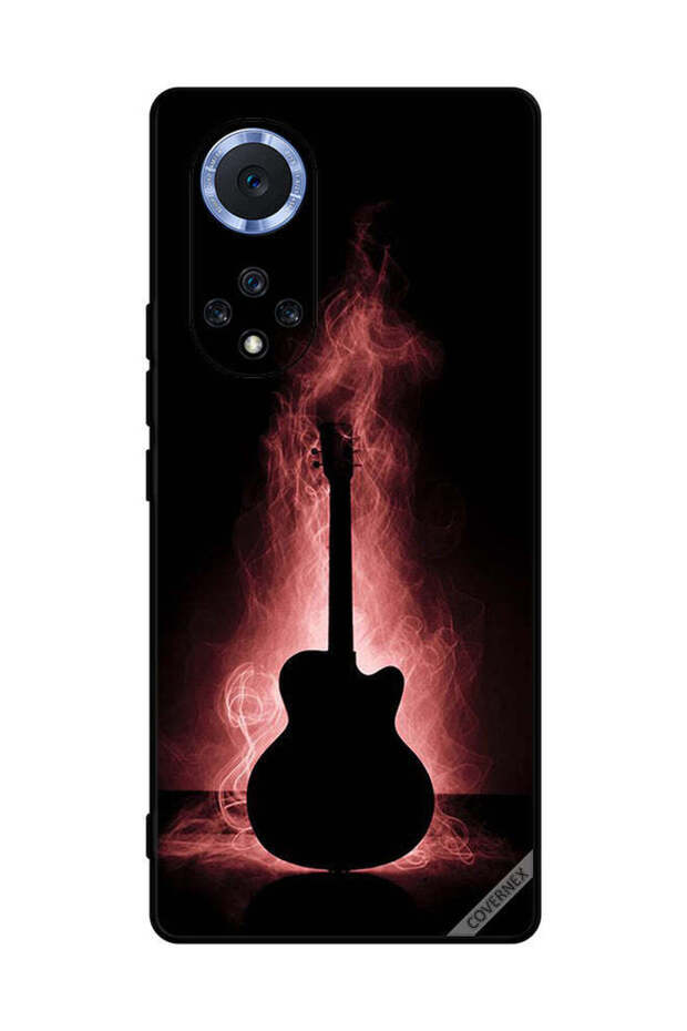 غطاء حماية لهاتف Honor 50 Pro بتصميم انعكاس الجيتار