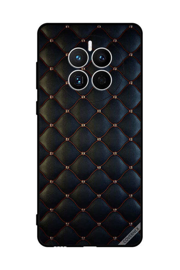 غطاء حماية لهاتف هواوي ميت 50 بنمط مطبوع عليه نقشة القماش
