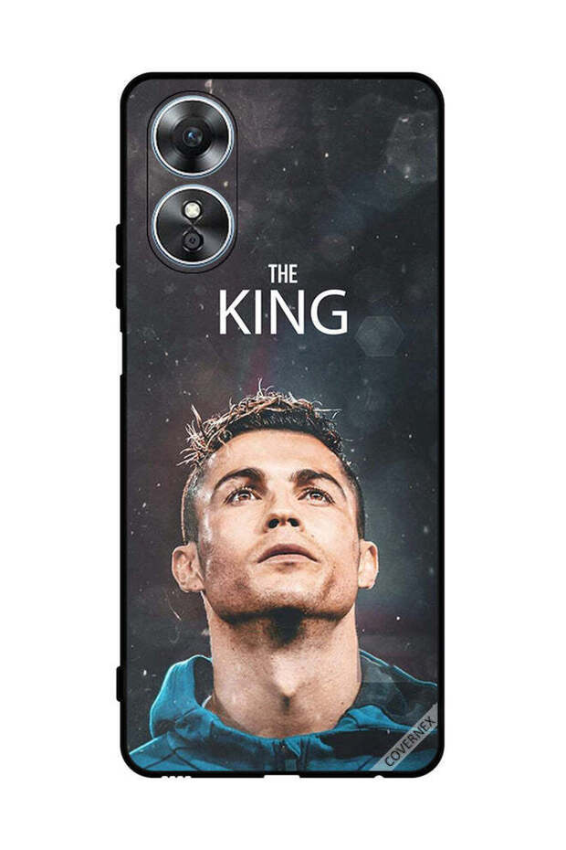 غطاء حماية لهاتف Oppo A17 رونالدو الملك