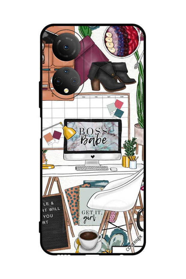 غطاء حماية لهاتف Honor X7 Boss Babe