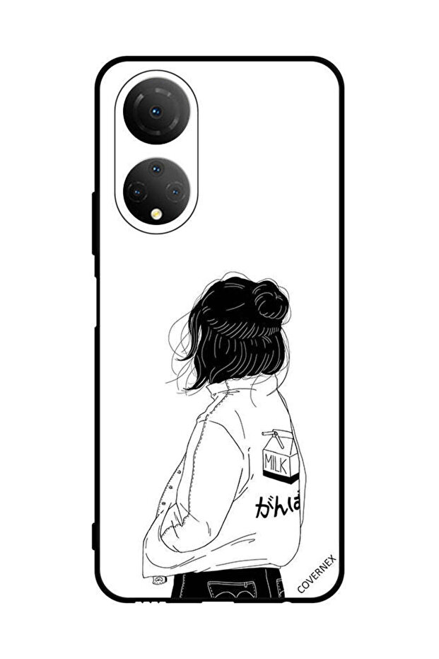 غطاء حماية لهاتف Honor X7 فتاة تفكر بعمق كبير