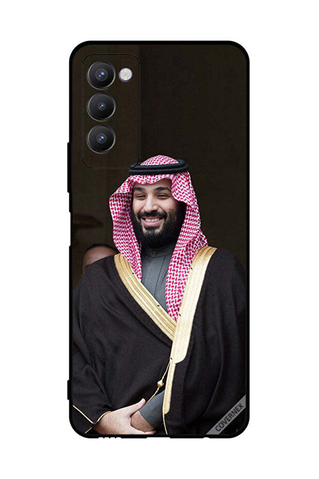 غطاء حماية لهاتف تكنو كامون 18 بي محمد بن سلمان مبتسمًا