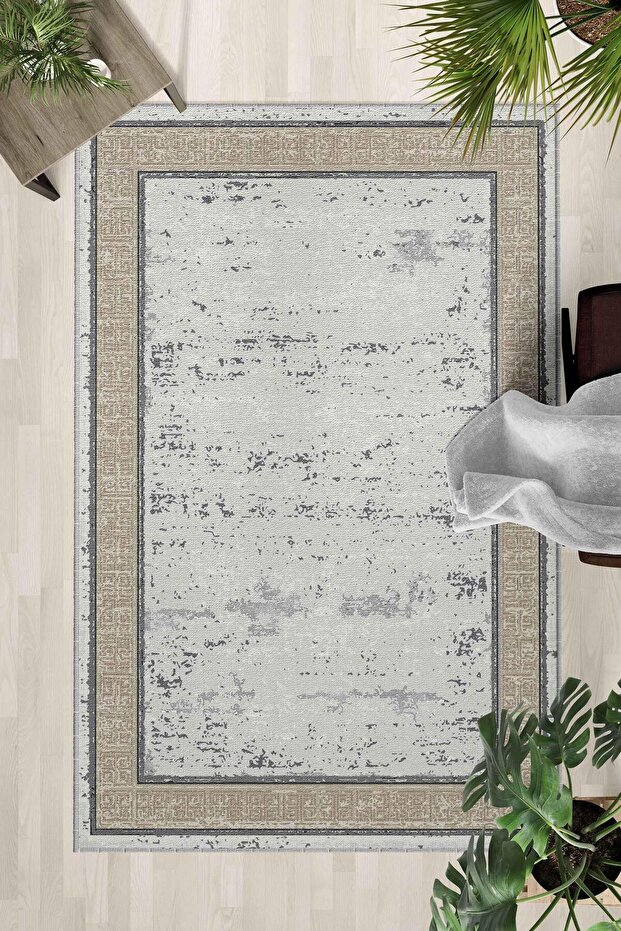 Non-Slip Base Washable Carpet – Modern Digital Printing Carpet for Kitchen, Living Room, Bedroom (Sln_Hali_